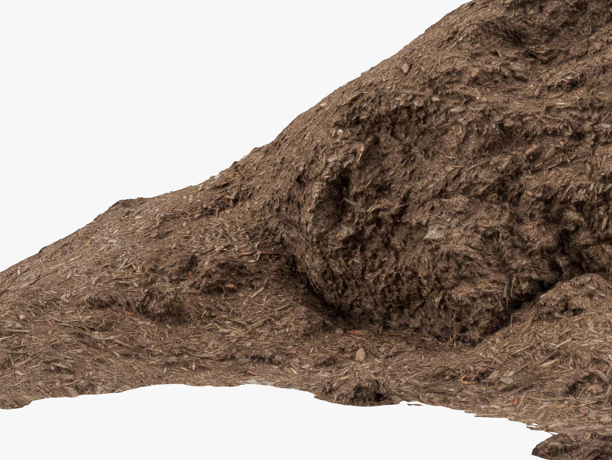 Mulch Pile - 8K Scan Low-poly 3D model_2