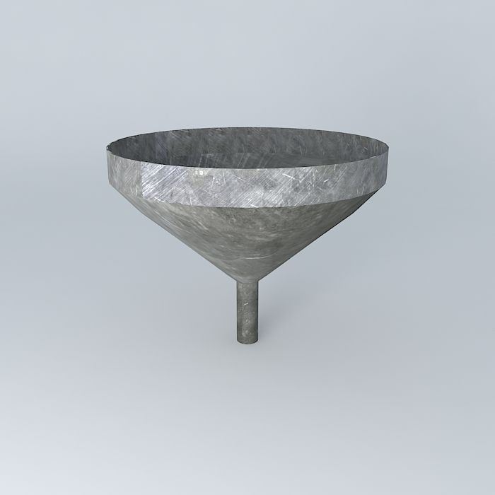 Funnel concrete Free 3D model_2