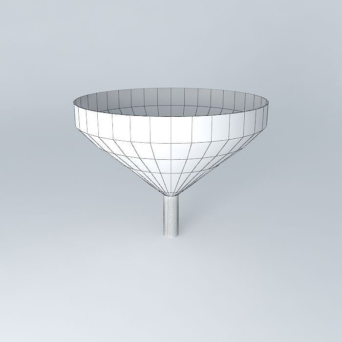 Funnel concrete Free 3D model_4