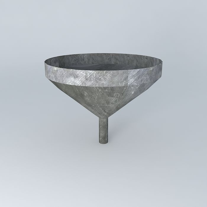 Funnel concrete Free 3D model_1