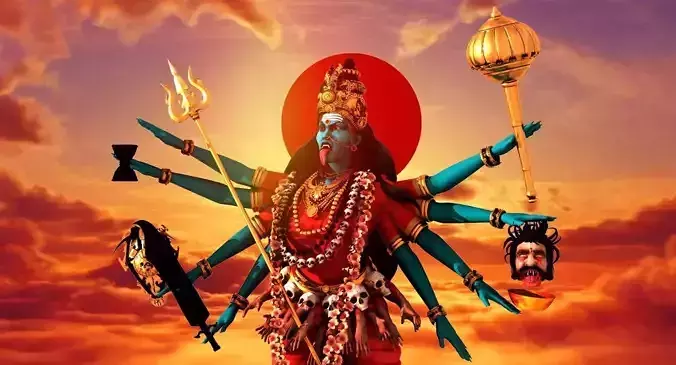 god maha kali 3d model