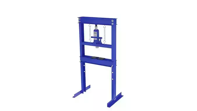 20 ton hydraulic shop press manual metal garage floor machine 3D model