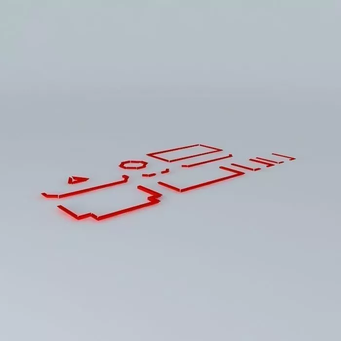 Molding pieces of metal Free 3D model