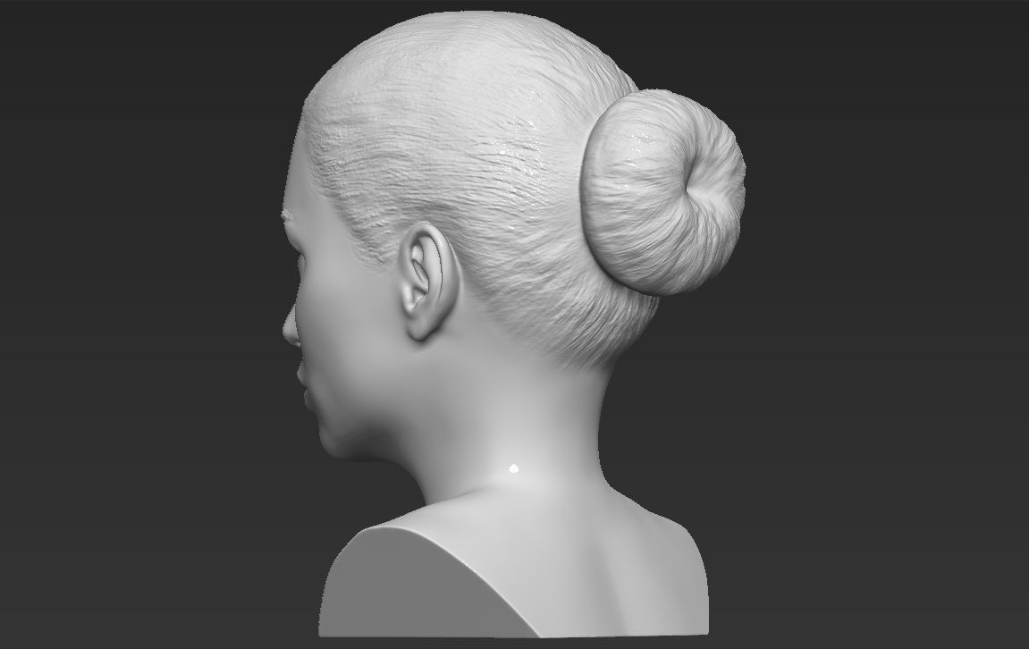 Adriana Lima bust 3D printing ready stl obj formats 3D print model_4