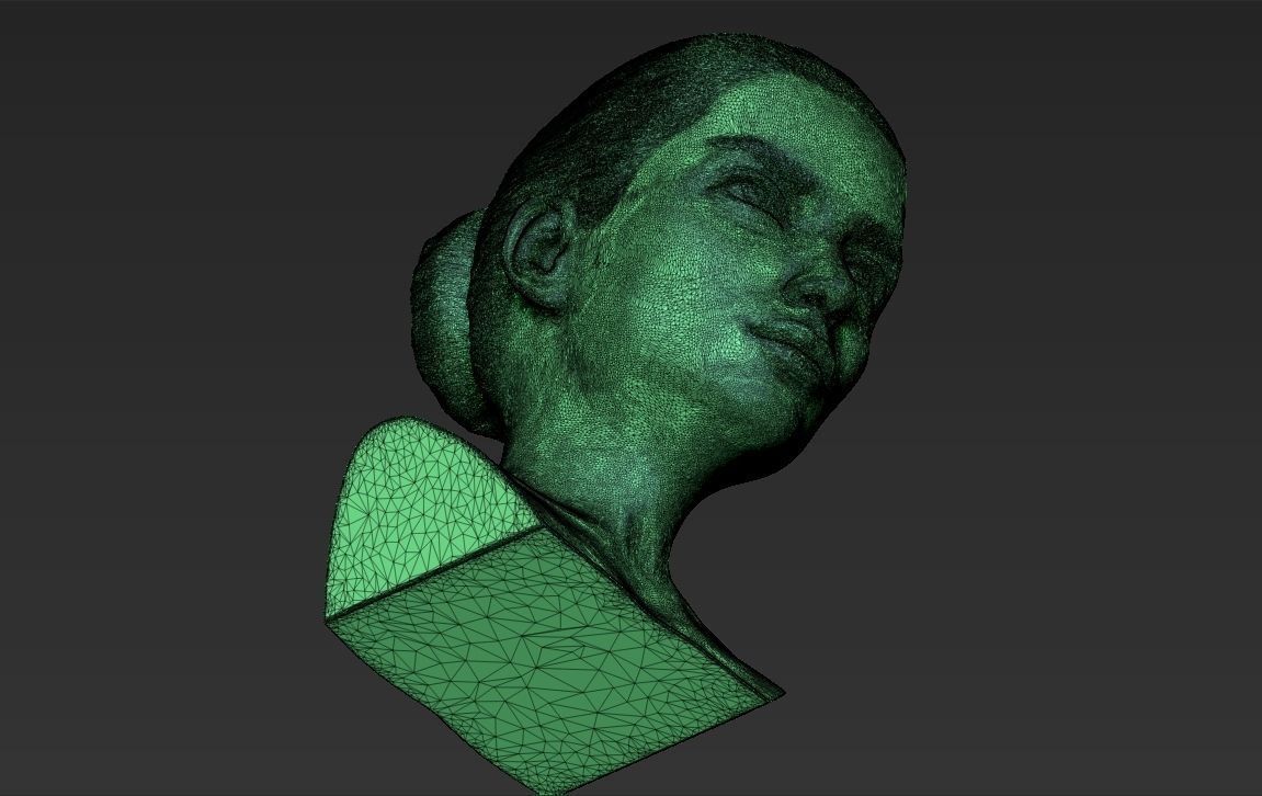 Adriana Lima bust 3D printing ready stl obj formats 3D print model_25