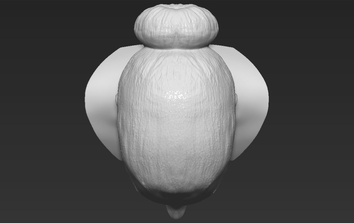 Adriana Lima bust 3D printing ready stl obj formats 3D print model_14