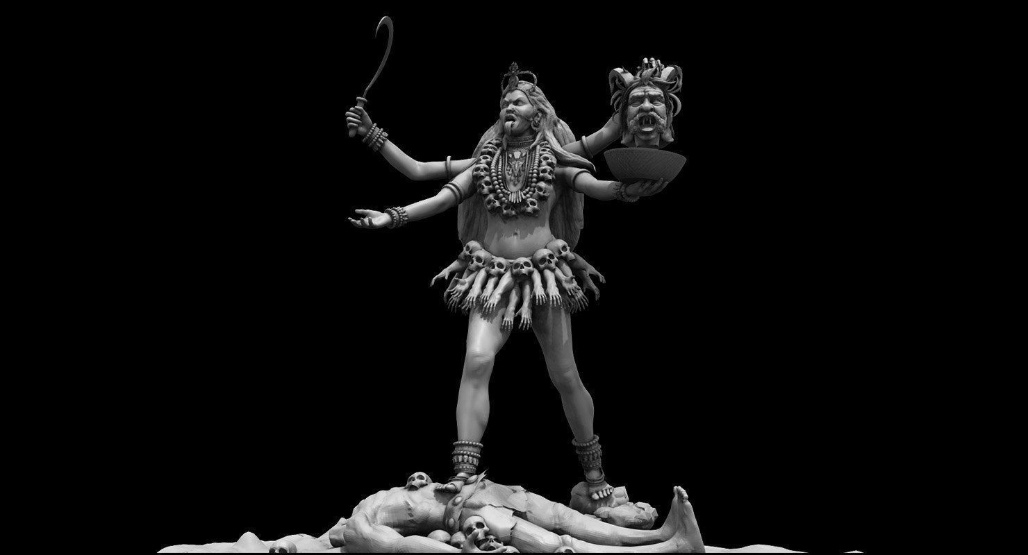 god maha kali 3d model 3D model_2