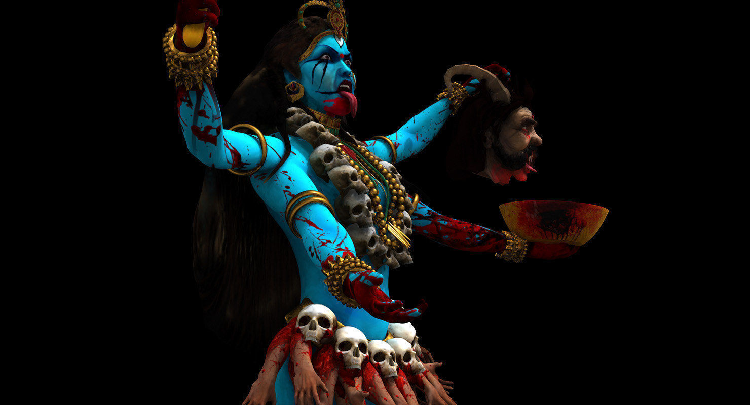 god maha kali 3d model 3D model_17