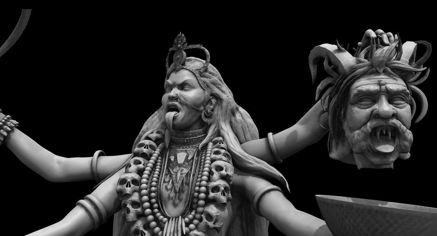 god maha kali 3d model 3D model_4