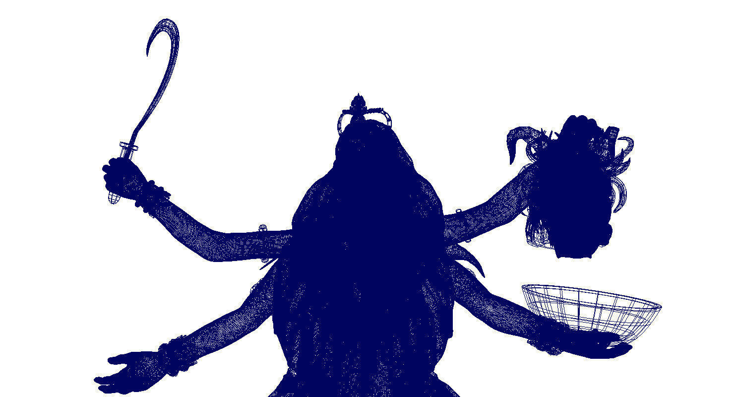 god maha kali 3d model 3D model_5