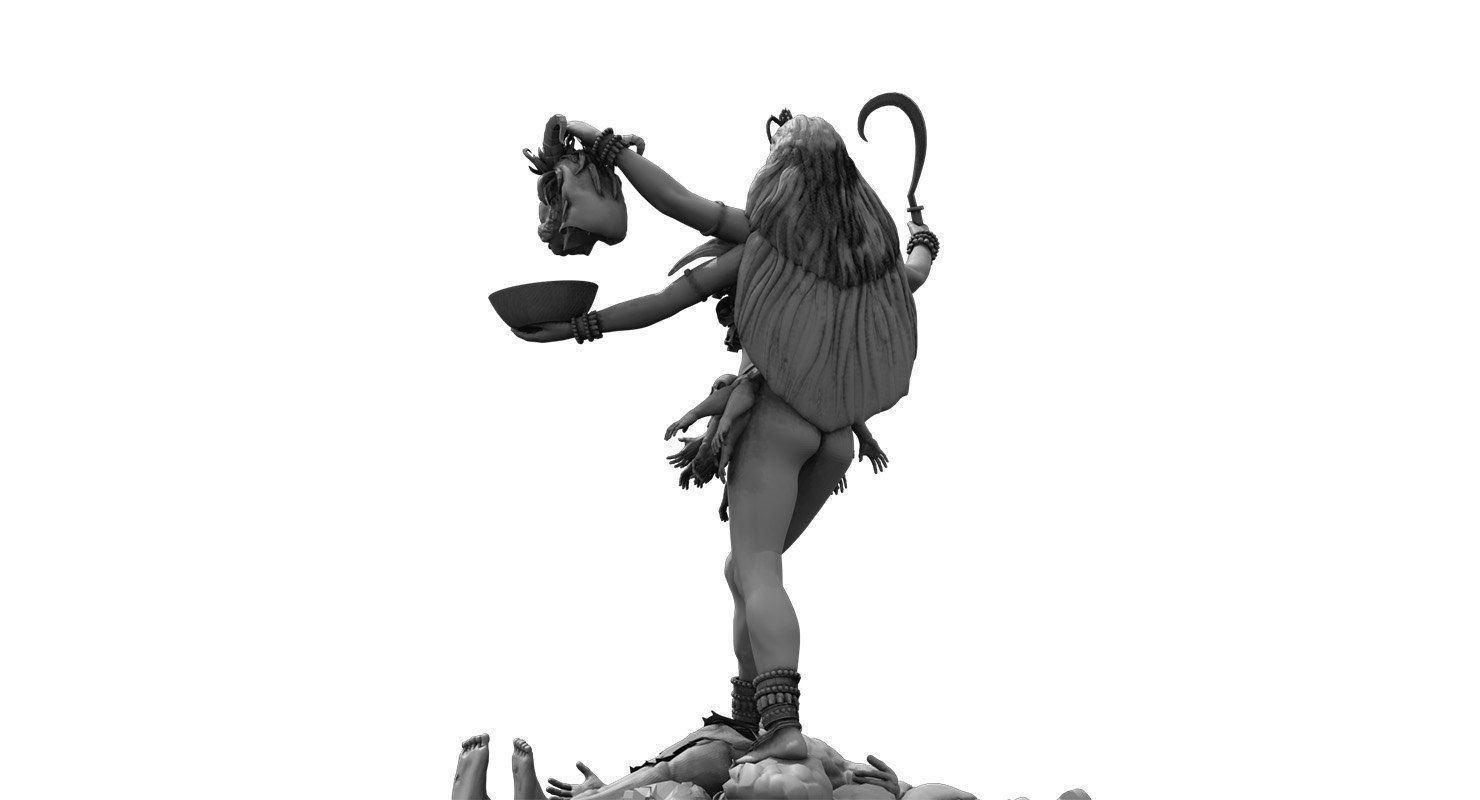 god maha kali 3d model 3D model_8