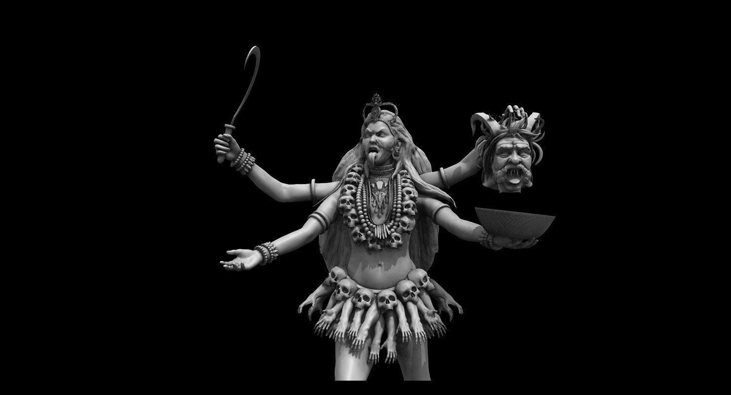 god maha kali 3d model 3D model_1