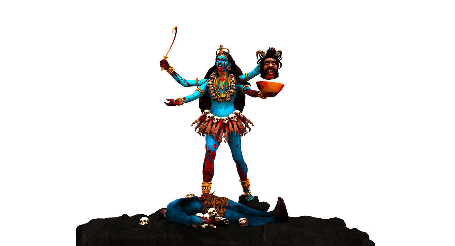 god maha kali 3d model 3D model_14