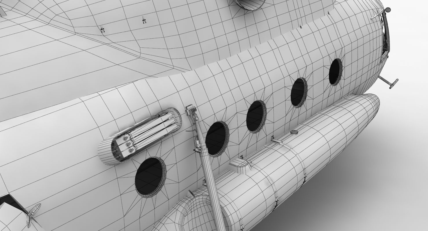 Mi-8T India Air Force Animated Low-poly 3D model_31