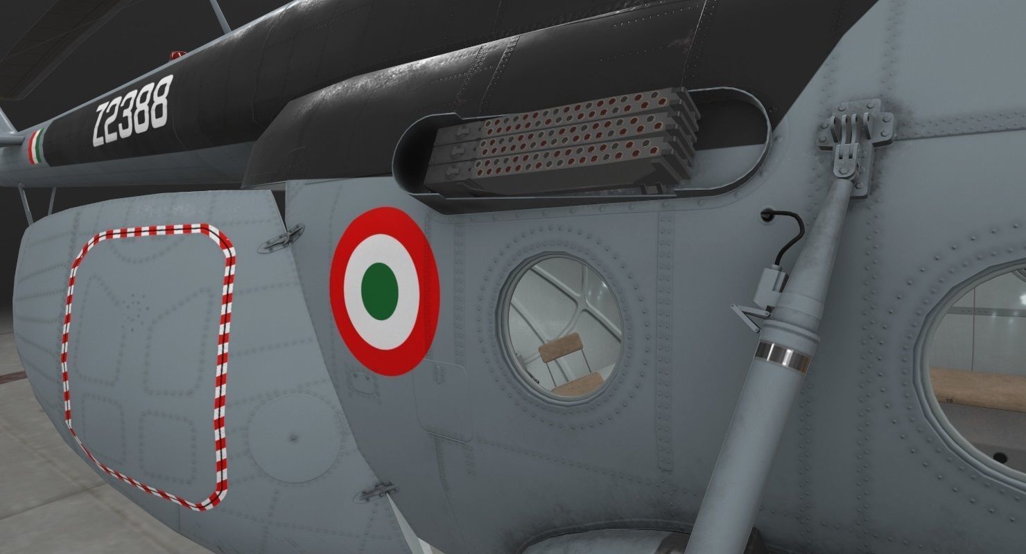 Mi-8T India Air Force Animated Low-poly 3D model_12