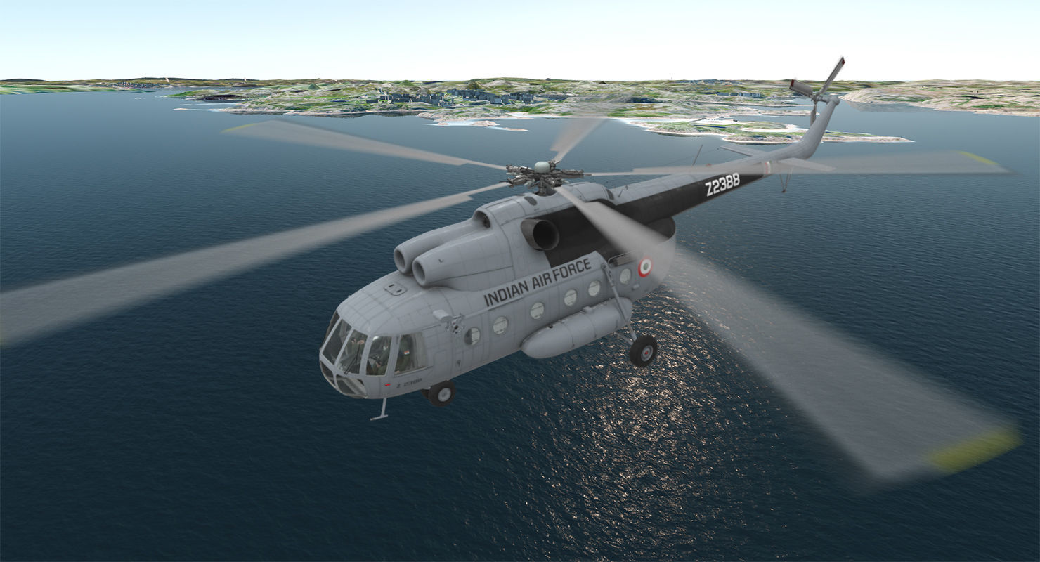 Mi-8T India Air Force Animated Low-poly 3D model_5