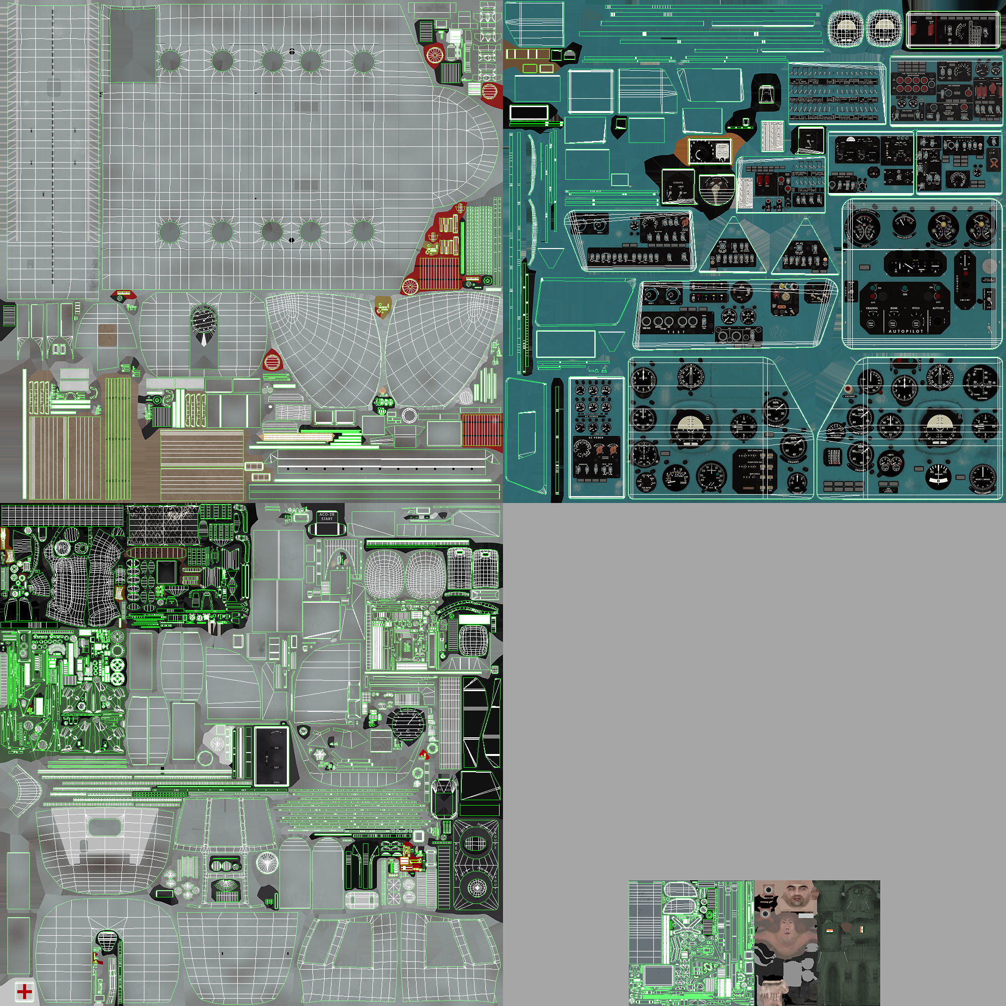 Mi-8T India Air Force Animated Low-poly 3D model_34
