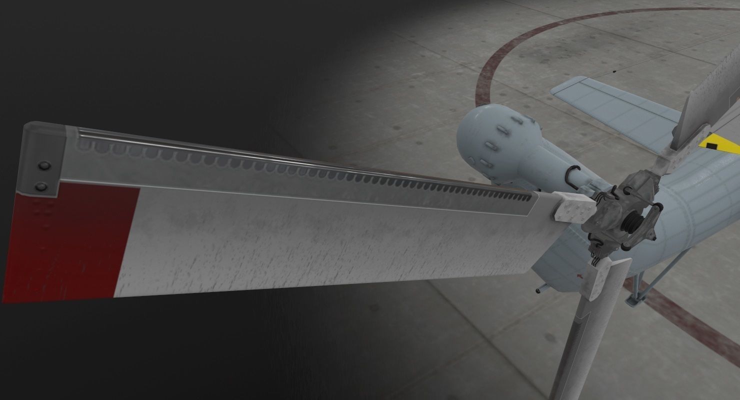 Mi-8T India Air Force Animated Low-poly 3D model_10