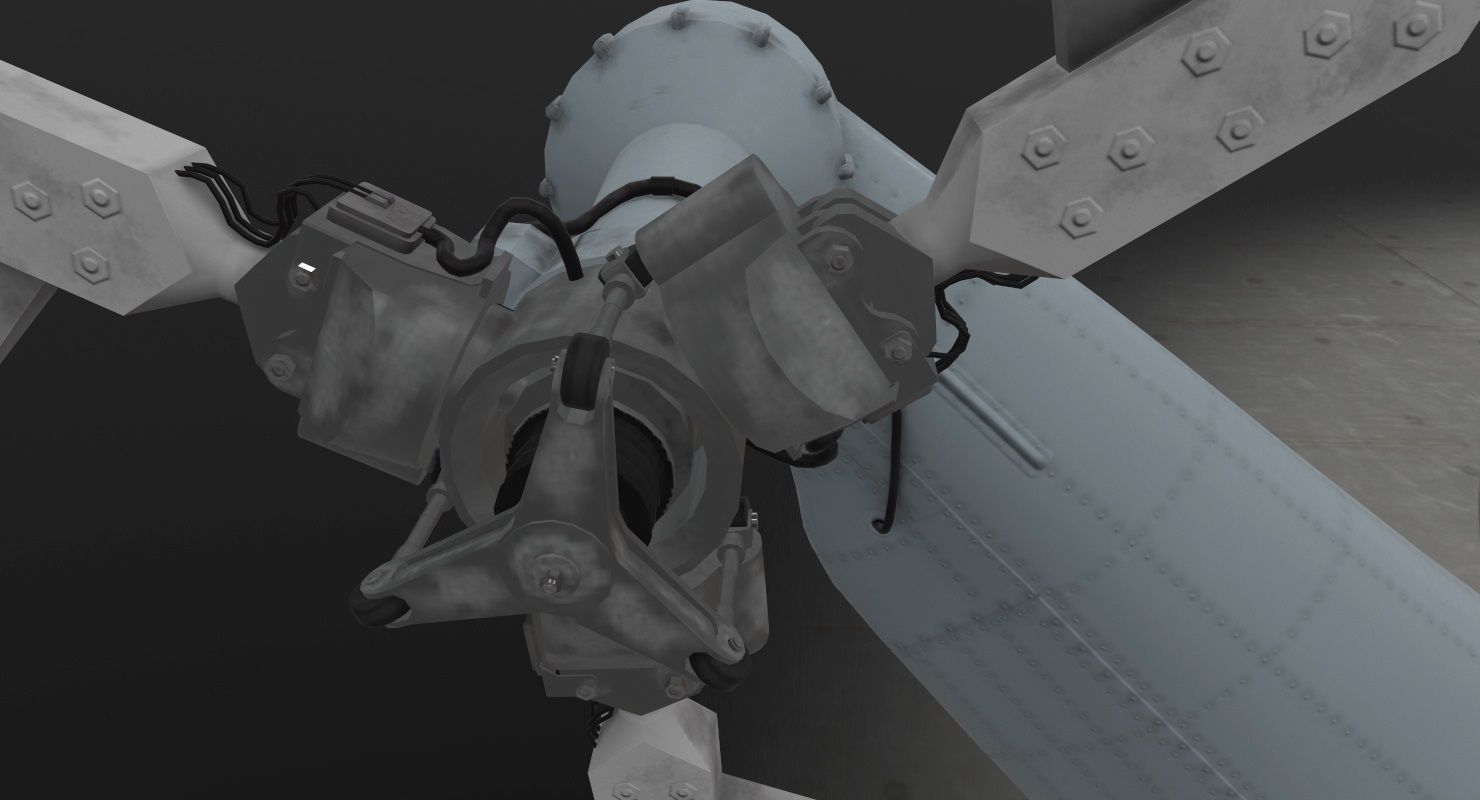 Mi-8T India Air Force Animated Low-poly 3D model_9