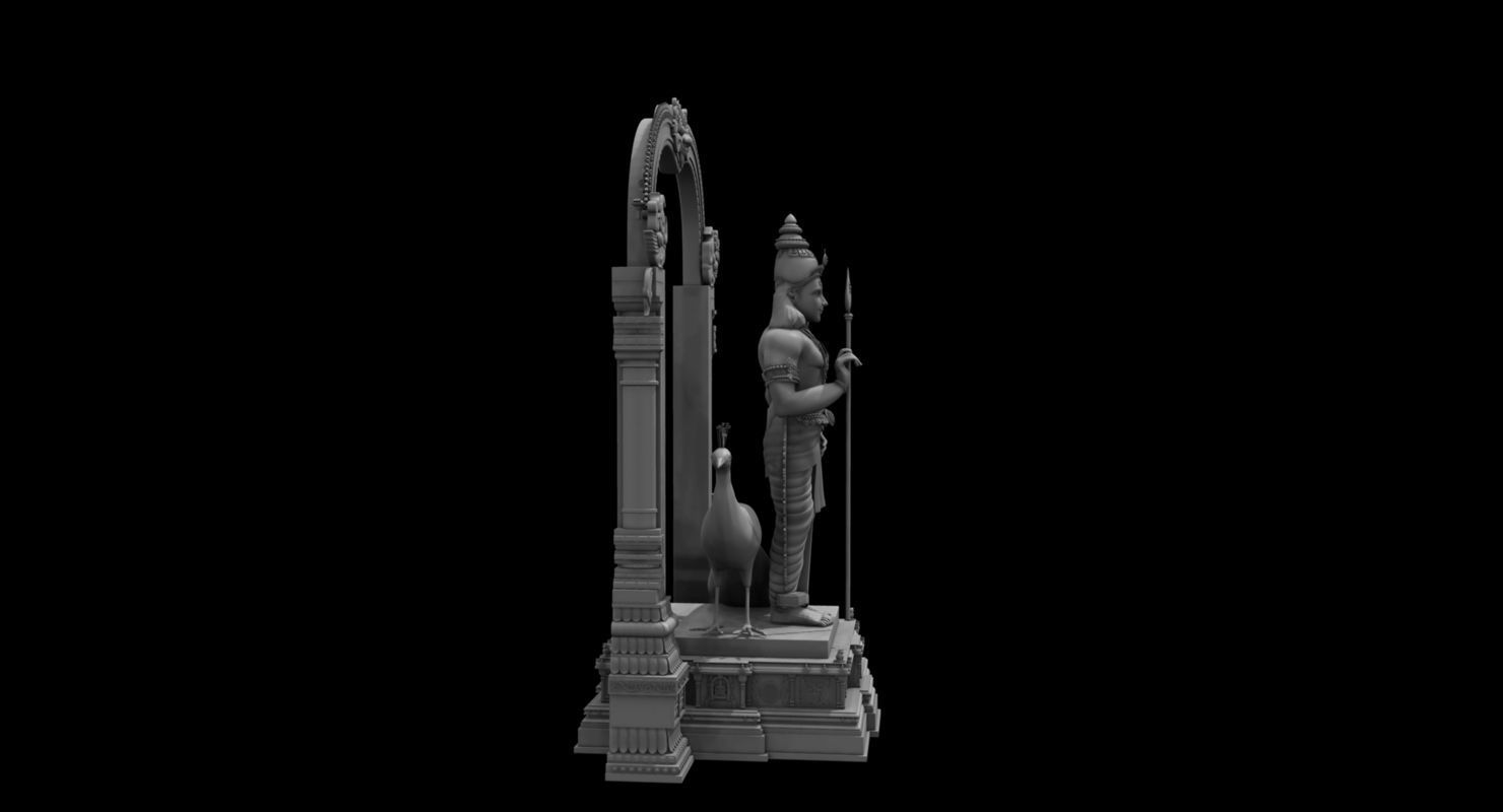 god muruga 3d model 3D model_6