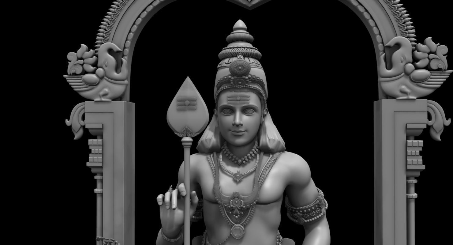 god muruga 3d model 3D model_2
