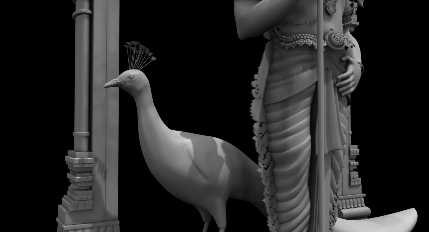 god muruga 3d model 3D model_1