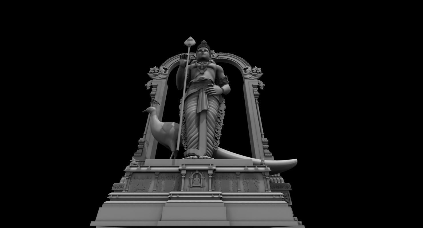god muruga 3d model 3D model_4