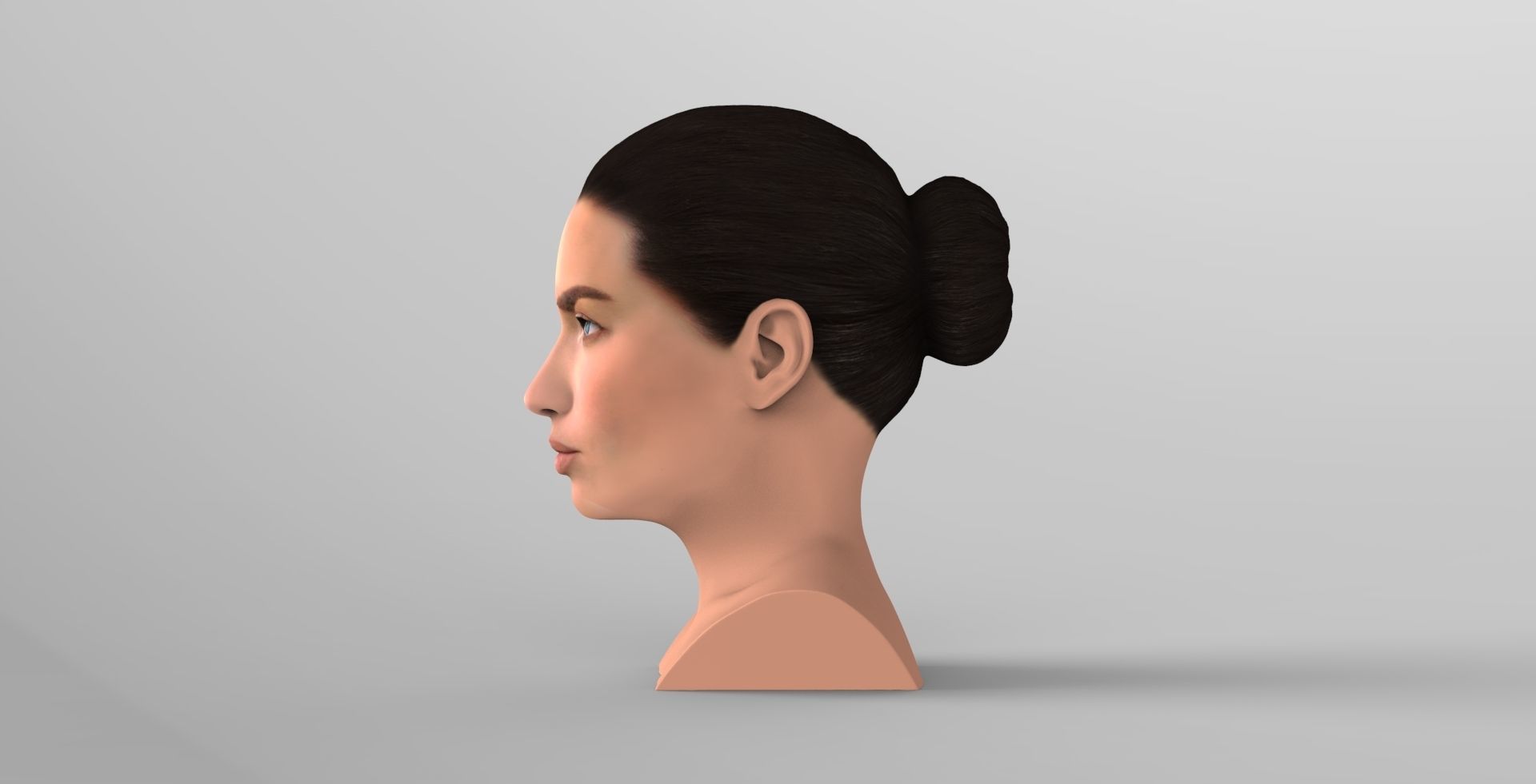 Adriana Lima bust ready for full color 3D printing 3D print model_3
