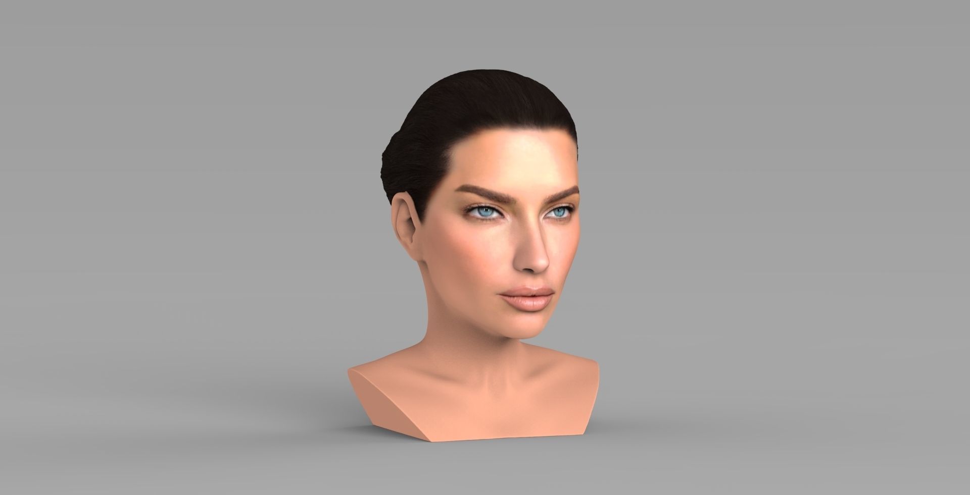 Adriana Lima bust ready for full color 3D printing 3D print model_8