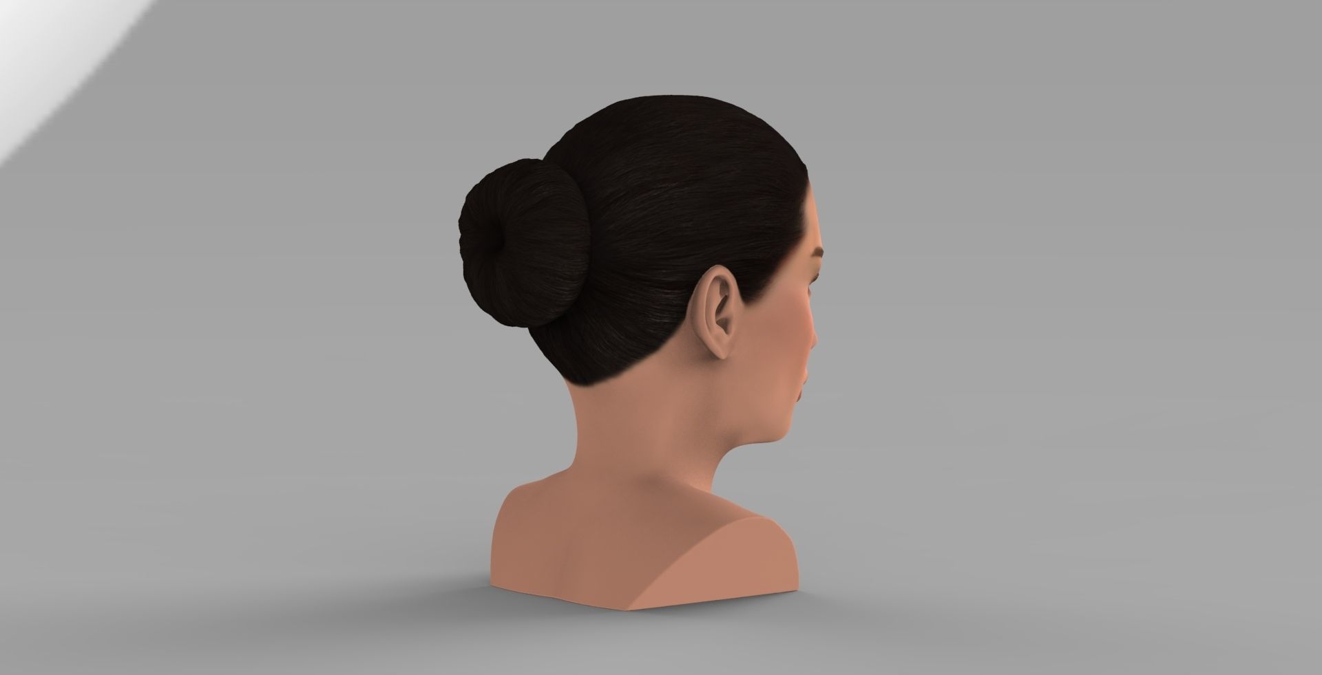 Adriana Lima bust ready for full color 3D printing 3D print model_6