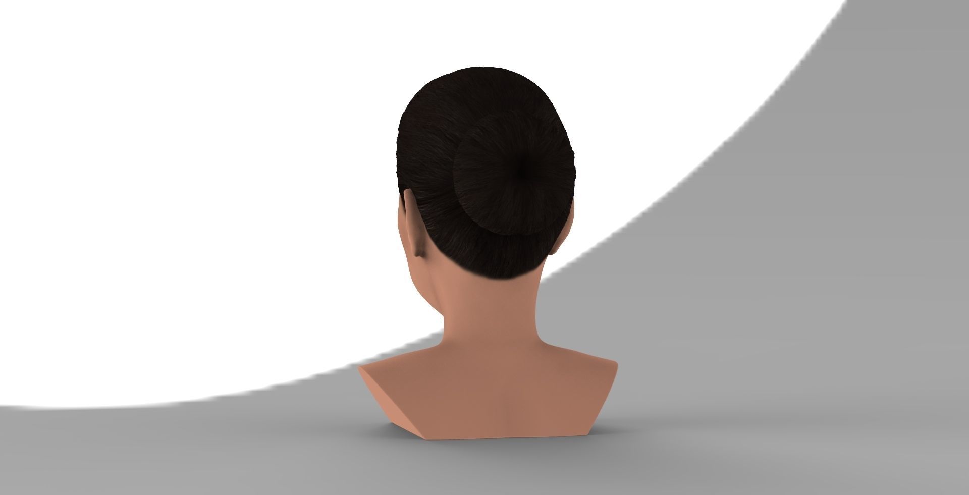 Adriana Lima bust ready for full color 3D printing 3D print model_4