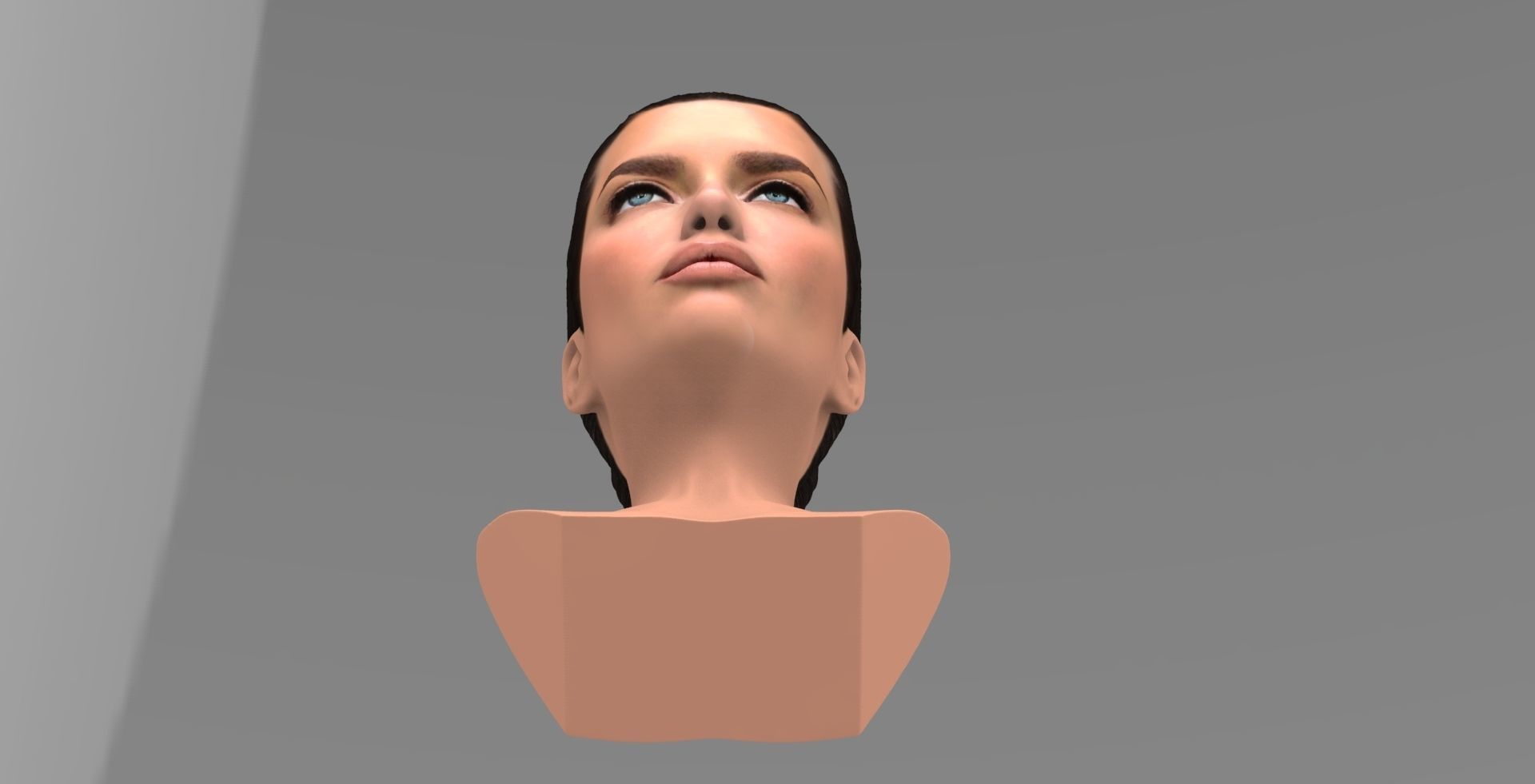 Adriana Lima bust ready for full color 3D printing 3D print model_14