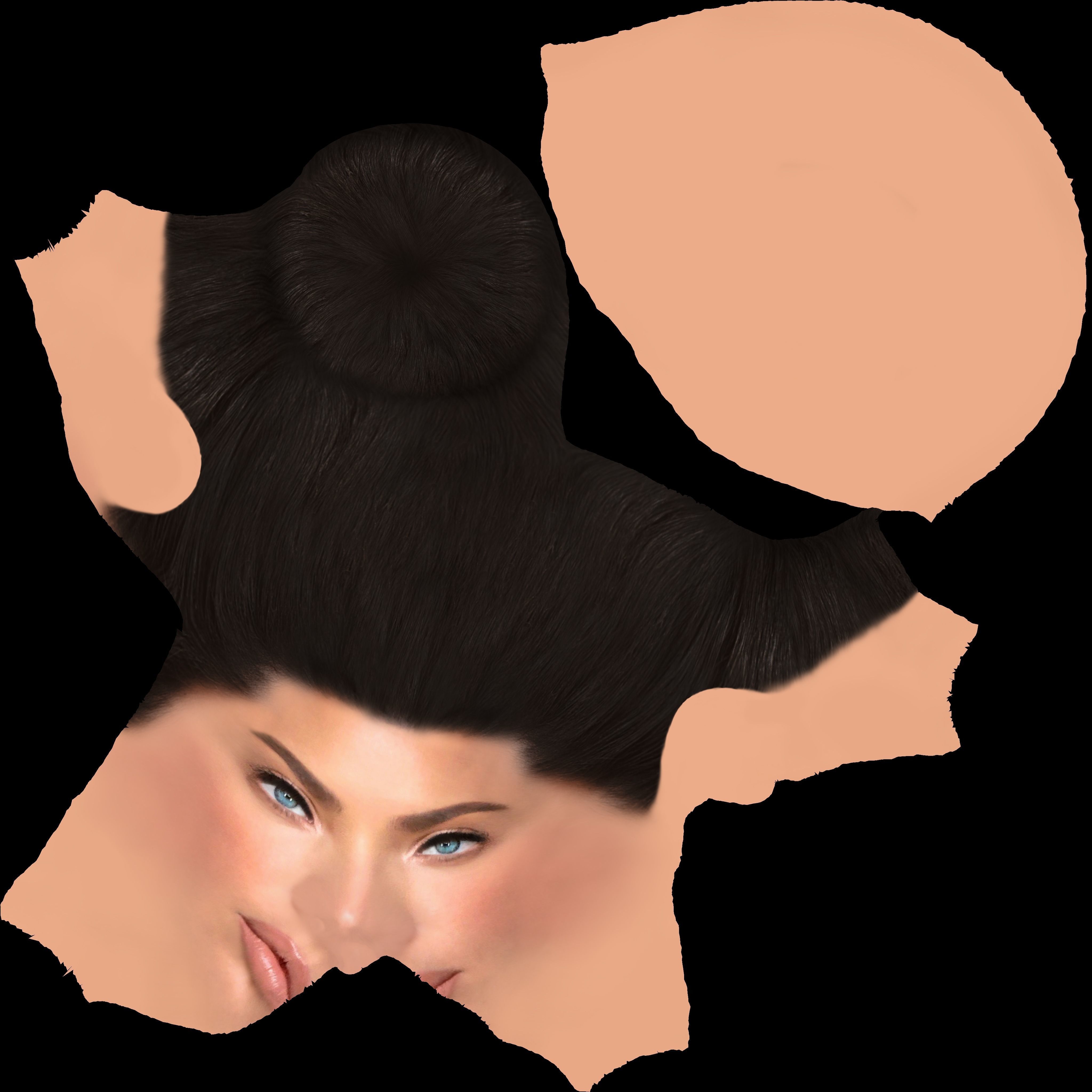 Adriana Lima bust ready for full color 3D printing 3D print model_44