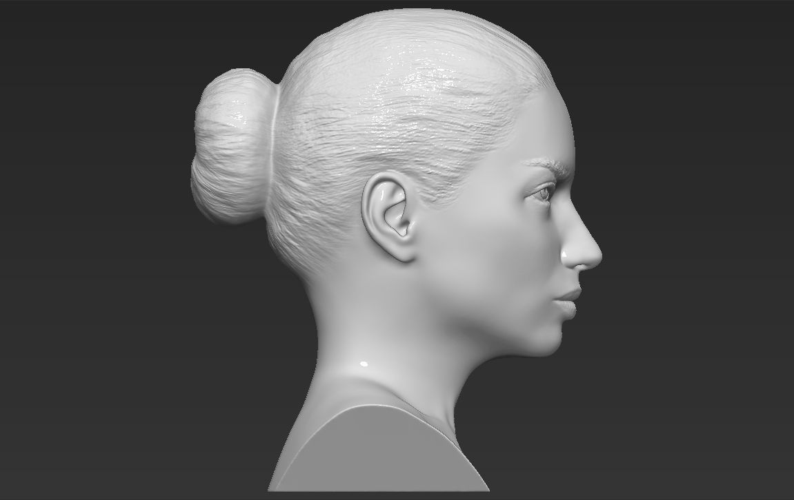 Adriana Lima bust ready for full color 3D printing 3D print model_28