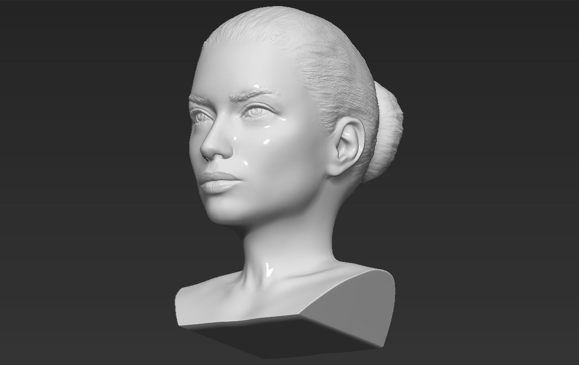 Adriana Lima bust ready for full color 3D printing 3D print model_41