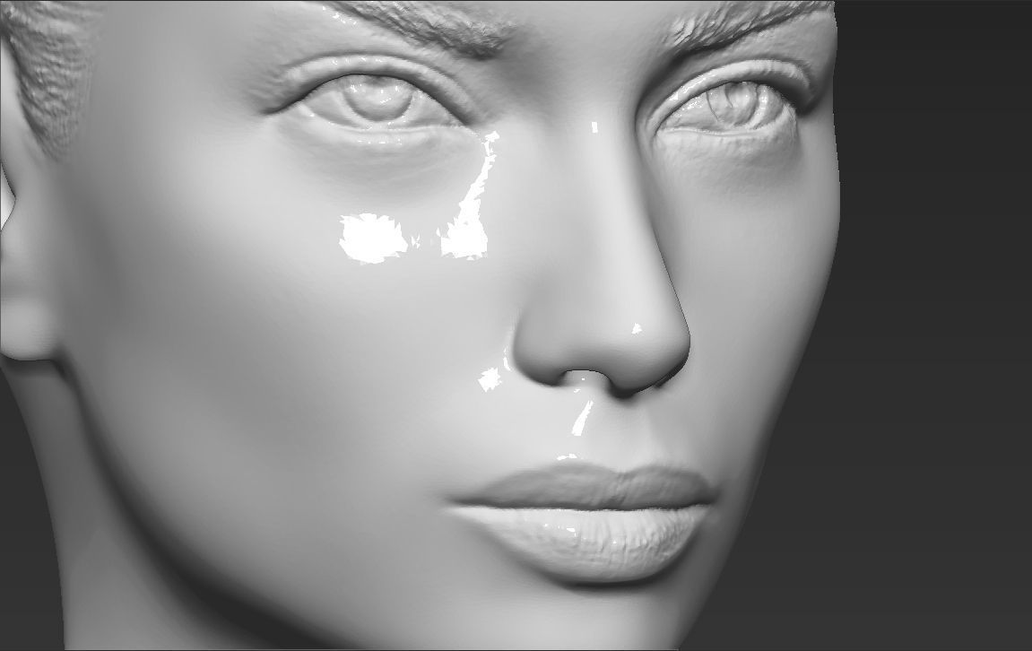 Adriana Lima bust ready for full color 3D printing 3D print model_39