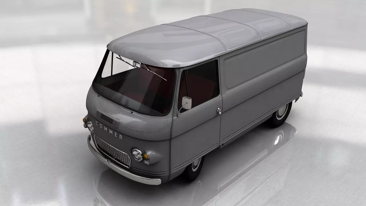 COMMER FC VAN 1968 3D model_0
