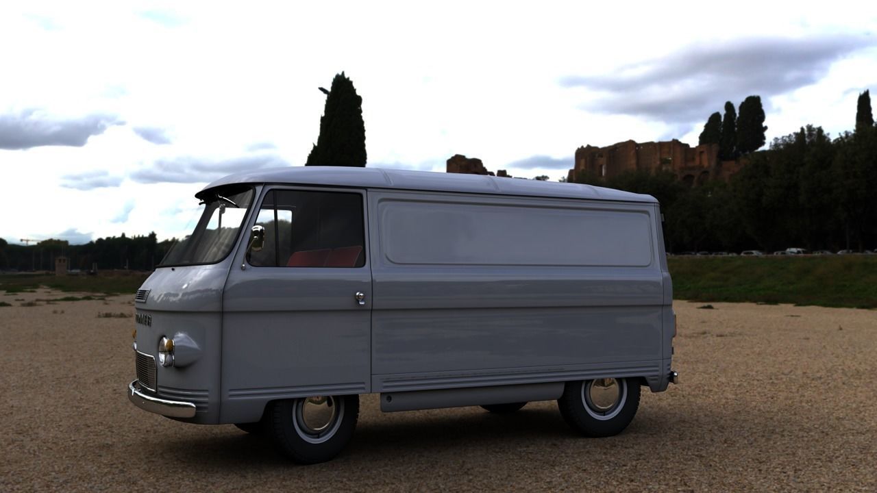COMMER FC VAN 1968 3D model_7