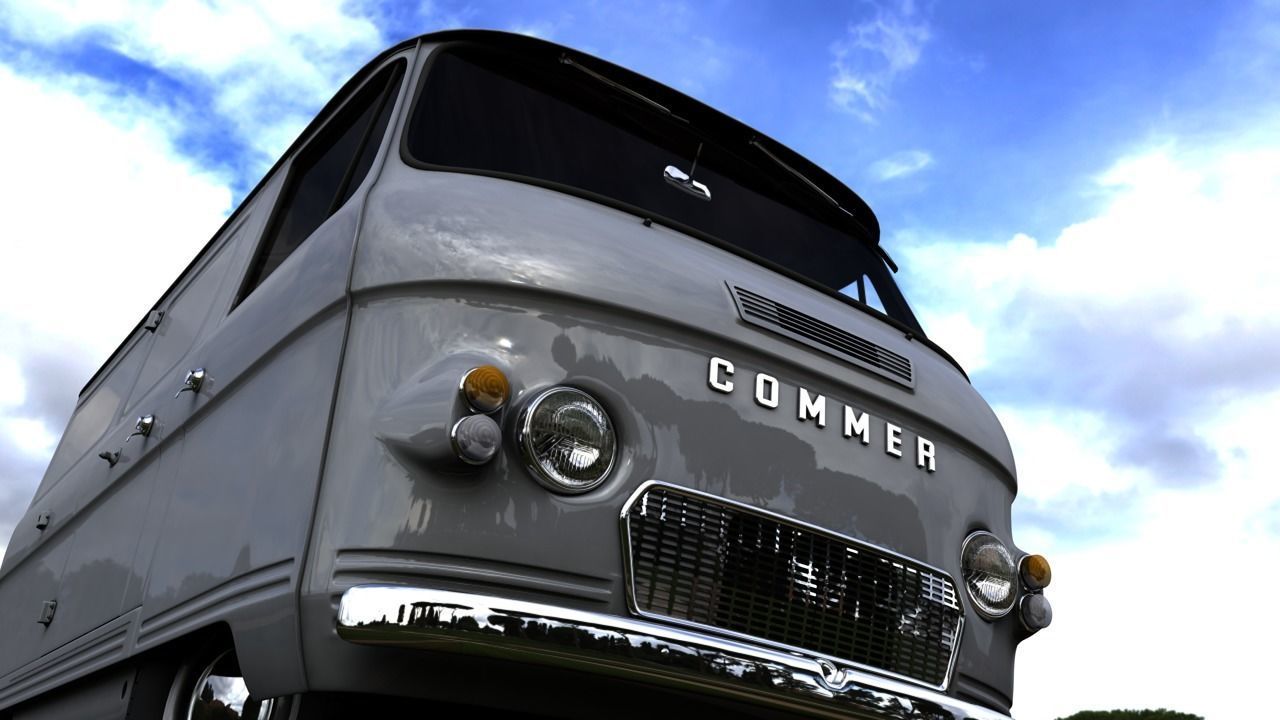 COMMER FC VAN 1968 3D model_3