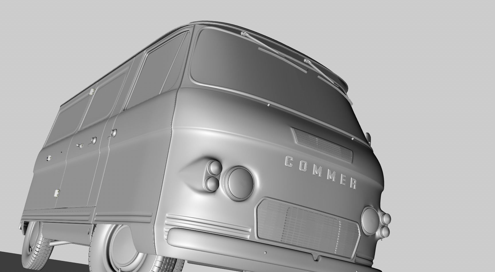 COMMER FC VAN 1968 3D model_14