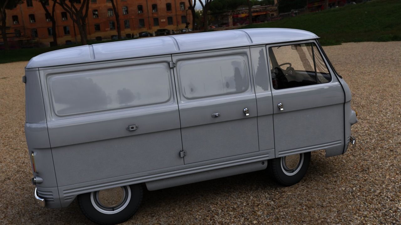 COMMER FC VAN 1968 3D model_1