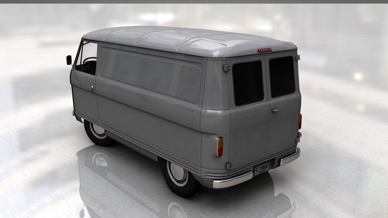 COMMER FC VAN 1968 3D model_5
