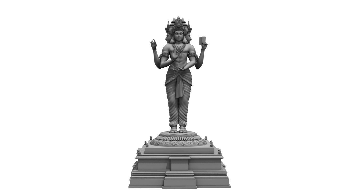 god brahma 3d model 3D model_3