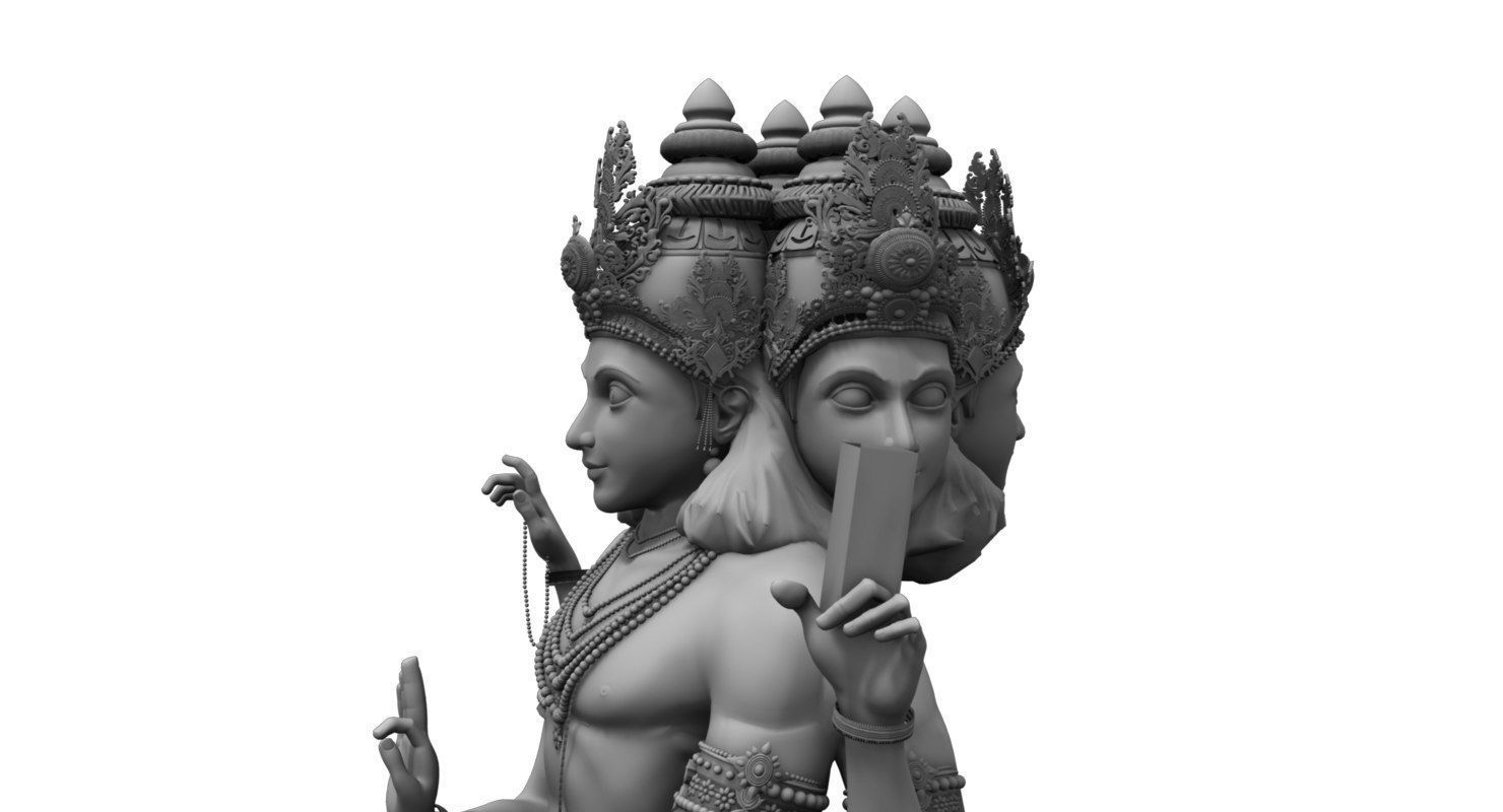 god brahma 3d model 3D model_1