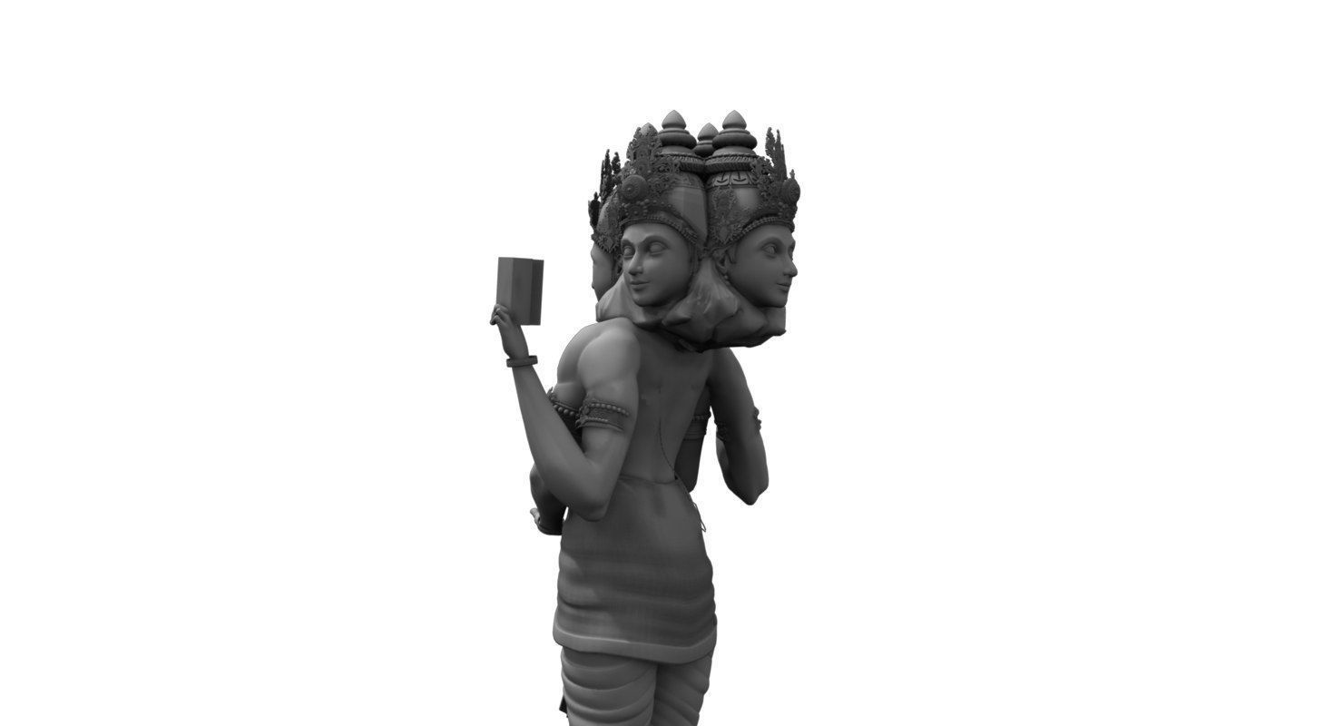 god brahma 3d model 3D model_2