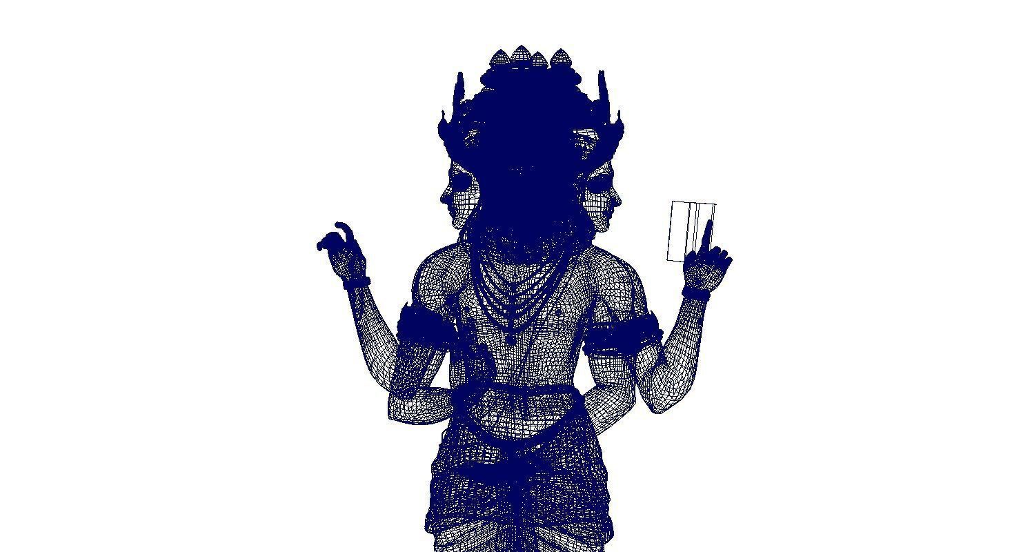 god brahma 3d model 3D model_8