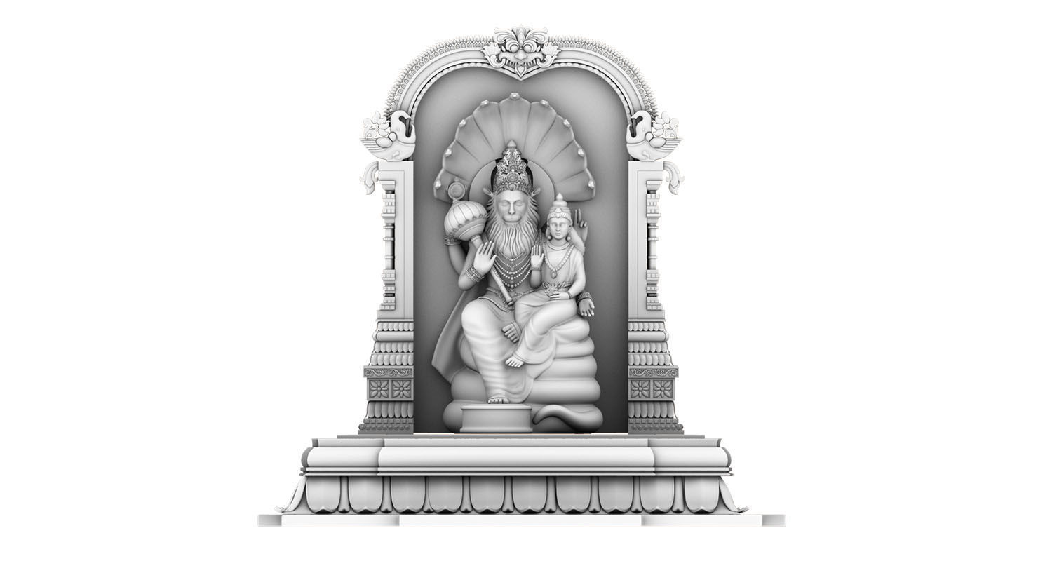 god narasimha 3d model 3D model_6
