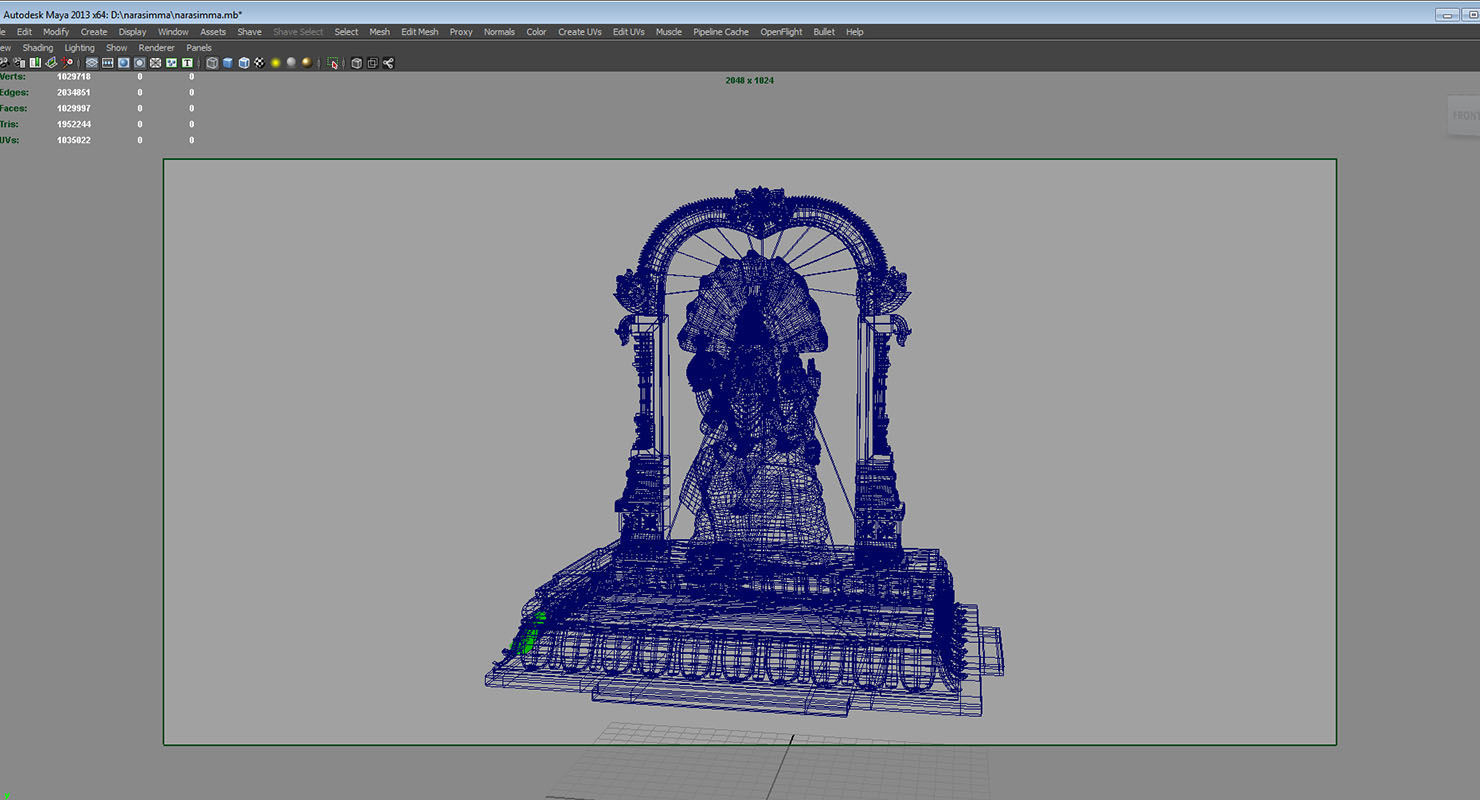 god narasimha 3d model 3D model_7