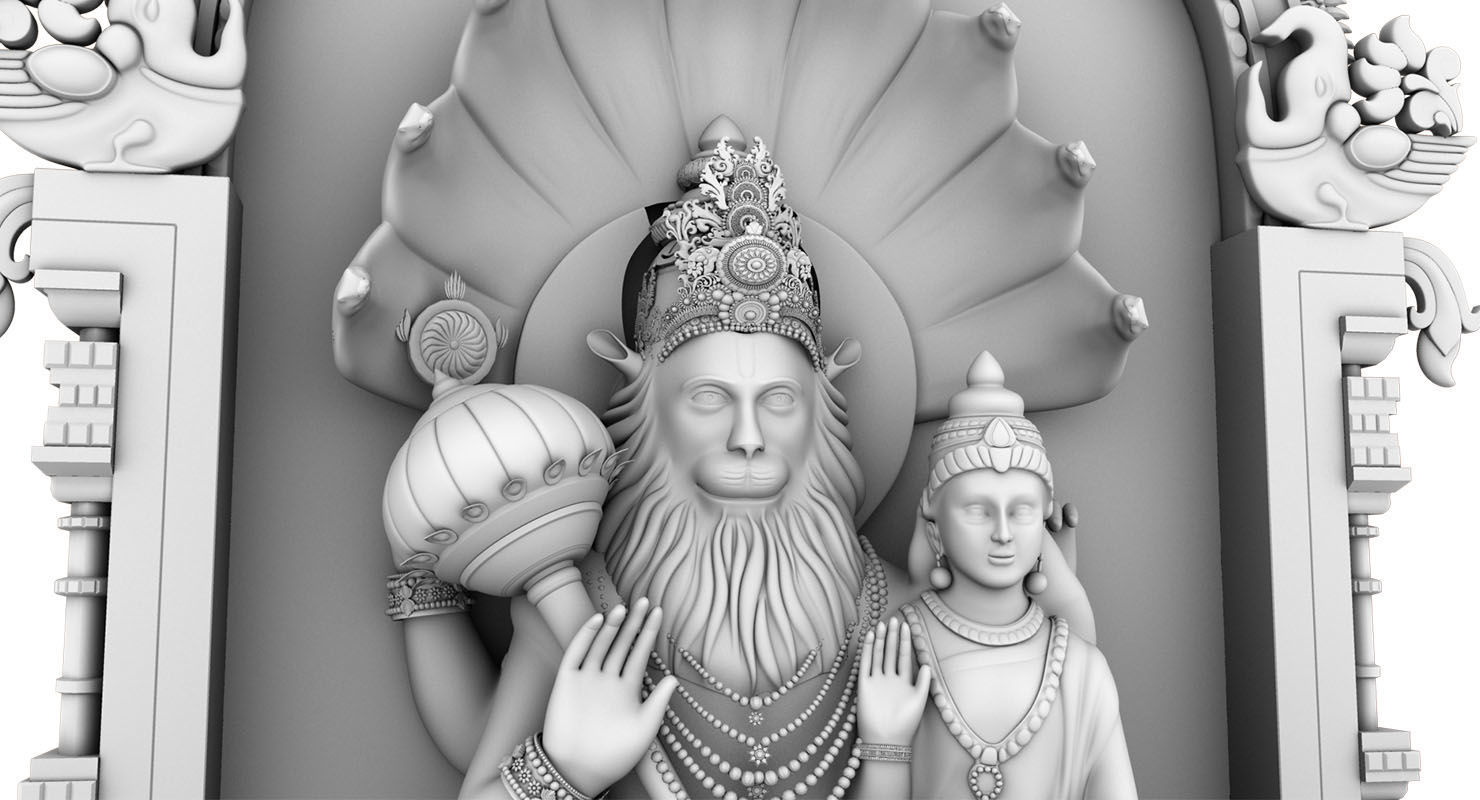 god narasimha 3d model 3D model_5