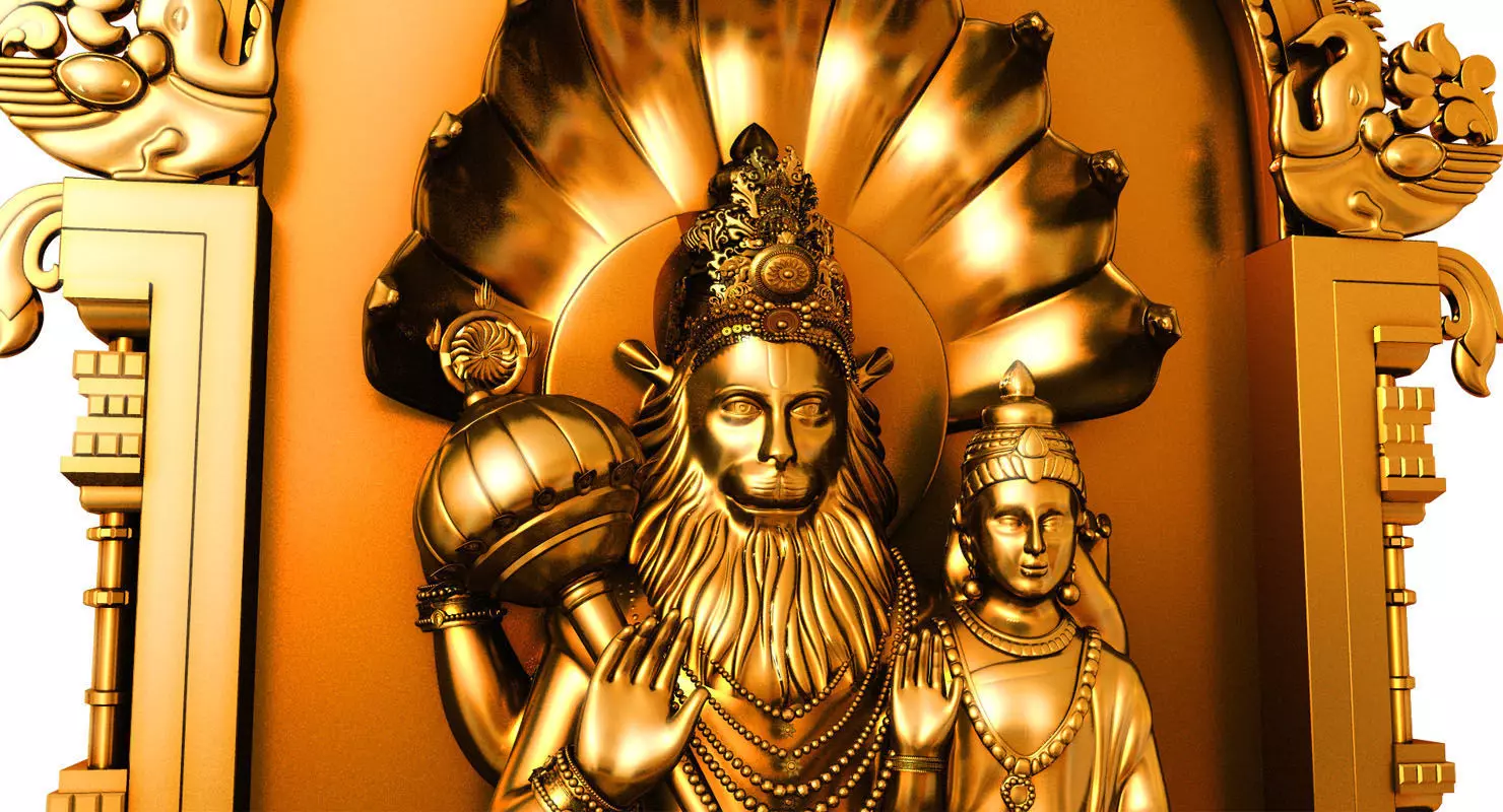 god narasimha 3d model 3D model_0